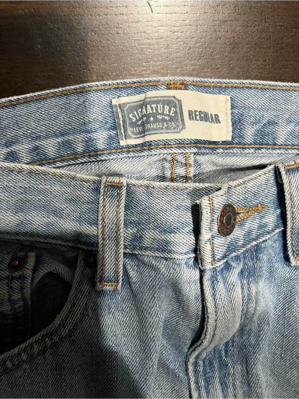 Levi's Signature Men's Jeans 34x34 Blue, Regular Fit, Straight Denim, Light Wash